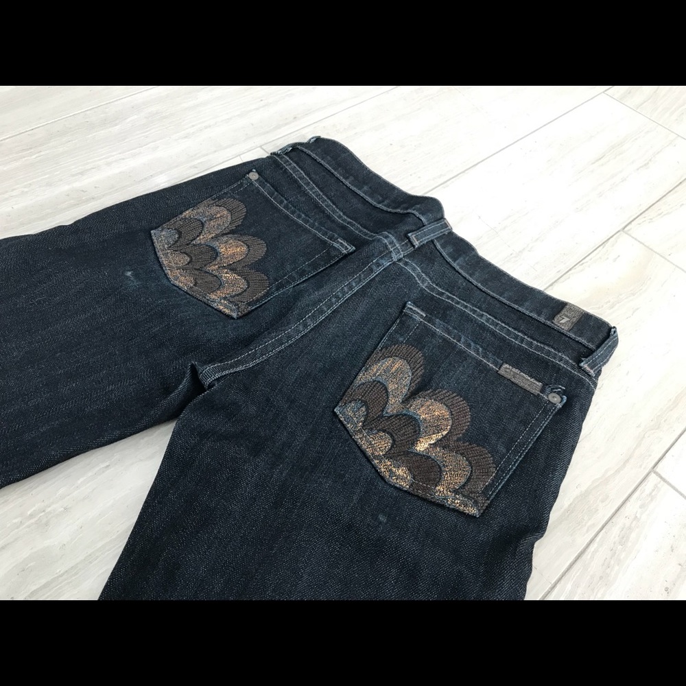 7 For All Mankind women denim size 25, dark wash